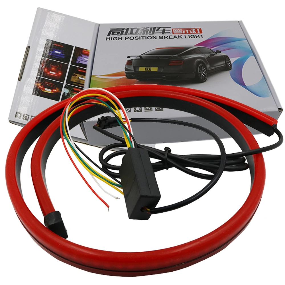 Y 1Set New Flowing Flashing Car Third Brake Light LED Light Strip Rear Tail High Mount Stop Lamp 12V Signal Safety Warning Light
Y 1Set New Flowing Flashing Car Third Brake Light LED Light Strip Rear Tail High Mount Stop Lamp 12V Signal Safety Warning Light
