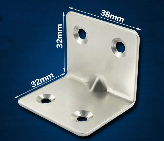 10 Pieces 32x32x38mm Stainless Steel Right Angle Corner Bracket Thinckness 1.5mm
10 Pieces 32x32x38mm Stainless Steel Right Angle Corner Bracket Thinckness 1.5mm