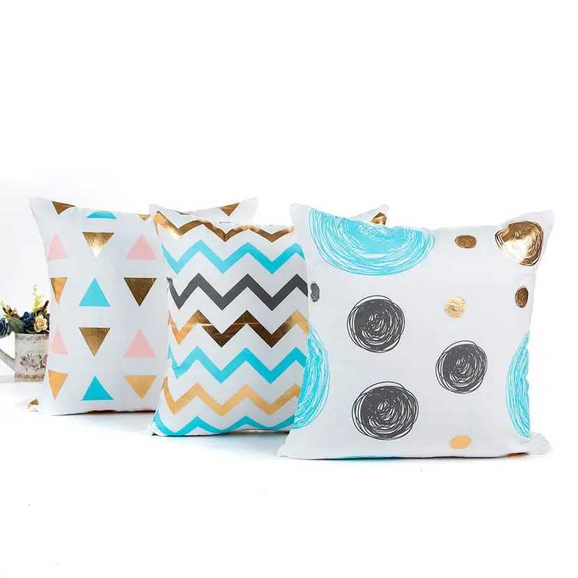 1PC High Quality Gold Foil Printing Pillow Case Waist Throw Pillow Cover Home Textile 45cm*45cm Decorative Pillow Case 50p
1PC High Quality Gold Foil Printing Pillow Case Waist Throw Pillow Cover Home Textile 45cm*45cm Decorative Pillow Case 50p