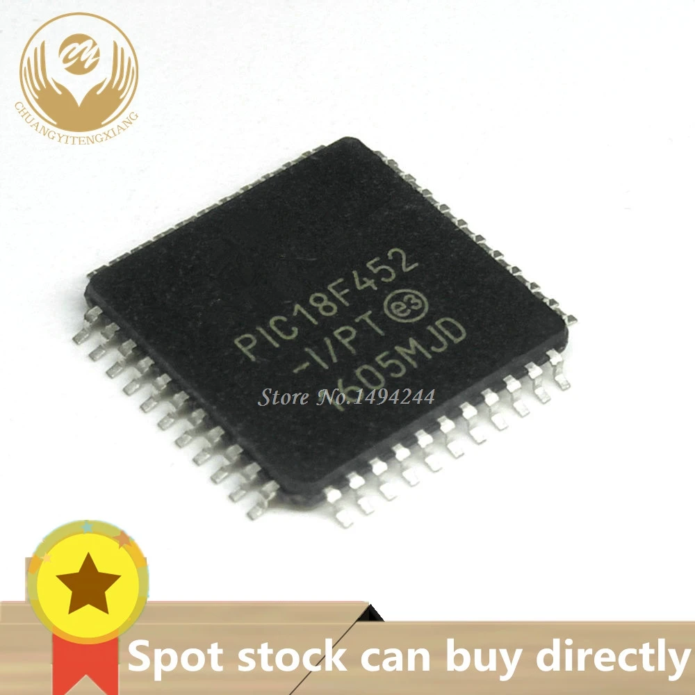 Пятно PIC18F452 PIC18F452-I/герметизирующая ptfe-лента для QFP44 28/40-контактный кабель высокое, флэш-памяти микроконтроллеры с 10-битный аналого-D 18F452 QFP-44 к...
Пятно PIC18F452 PIC18F452-I/герметизирующая ptfe-лента для QFP44 28/40-контактный кабель высокое, флэш-памяти микроконтроллеры с 10-битный аналого-D 18F452 QFP-44 к...