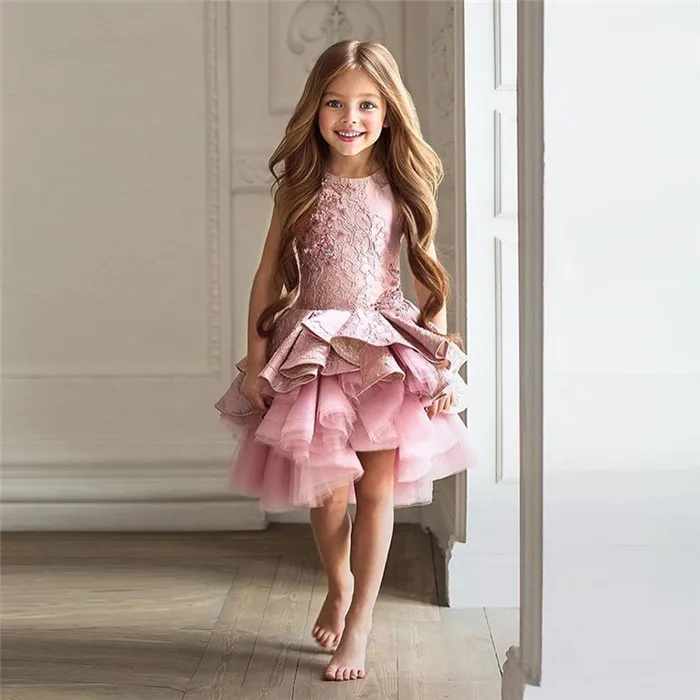 Flower Girl Dress Little Princess Party Gown Knee Length Applique Lace Kids Birthday Dress 1-14Y
Flower Girl Dress Little Princess Party Gown Knee Length Applique Lace Kids Birthday Dress 1-14Y