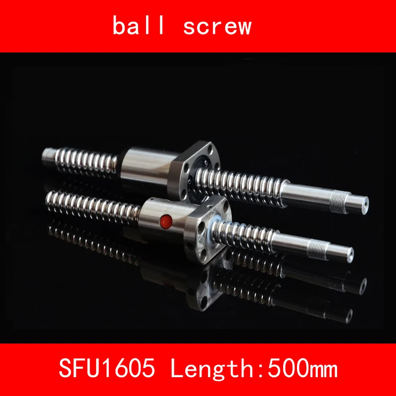 16mm Ball Screw Rolled SFU1605 length 400mm 500mm+1605 Flange single ballnut 3d print CNC parts standard end BK/BF12
16mm Ball Screw Rolled SFU1605 length 400mm 500mm+1605 Flange single ballnut 3d print CNC parts standard end BK/BF12