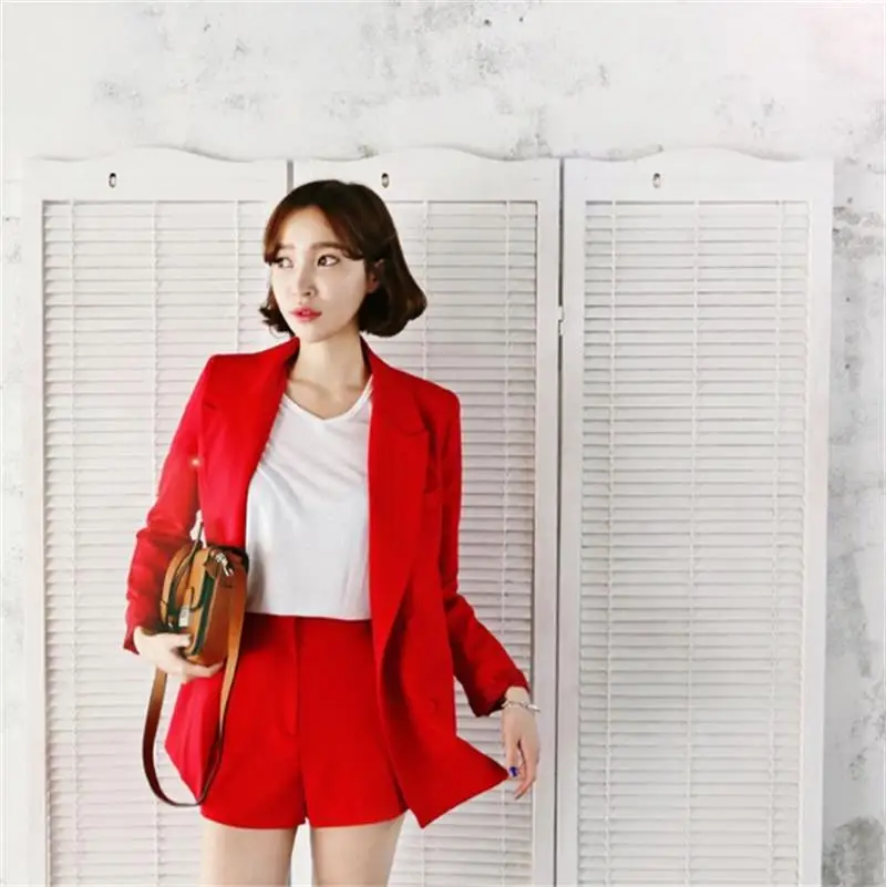 Women's 2019 spring and summer new fashion casual shorts suit suit female Korean red suit jacket was thin two-piece trend
Women's 2019 spring and summer new fashion casual shorts suit suit female Korean red suit jacket was thin two-piece trend