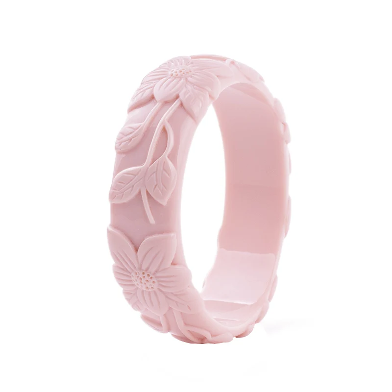 GuanLong New Fashion Romantic Resin Acrylic Bangle Bracelets For Women Floral Carved Leaf Bracelet For Girl Crafts Gift Jewelry
GuanLong New Fashion Romantic Resin Acrylic Bangle Bracelets For Women Floral Carved Leaf Bracelet For Girl Crafts Gift Jewelry