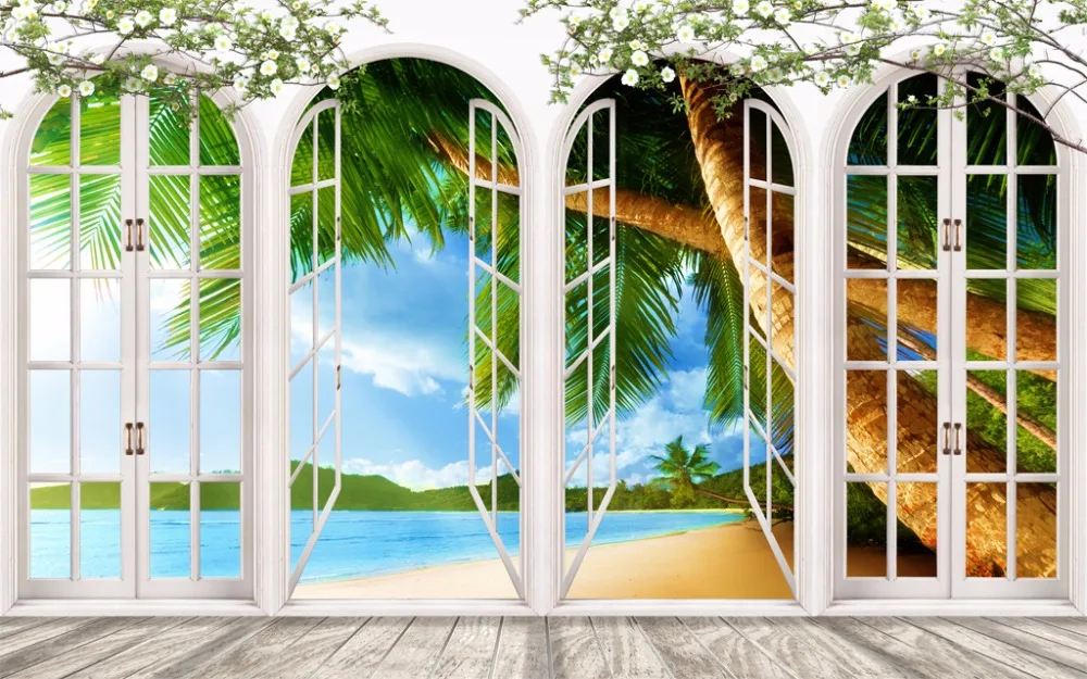 3D curtains European Coconut trees Landscape Window Curtain Living room Curtains Blackout Home Decoration
3D curtains European Coconut trees Landscape Window Curtain Living room Curtains Blackout Home Decoration