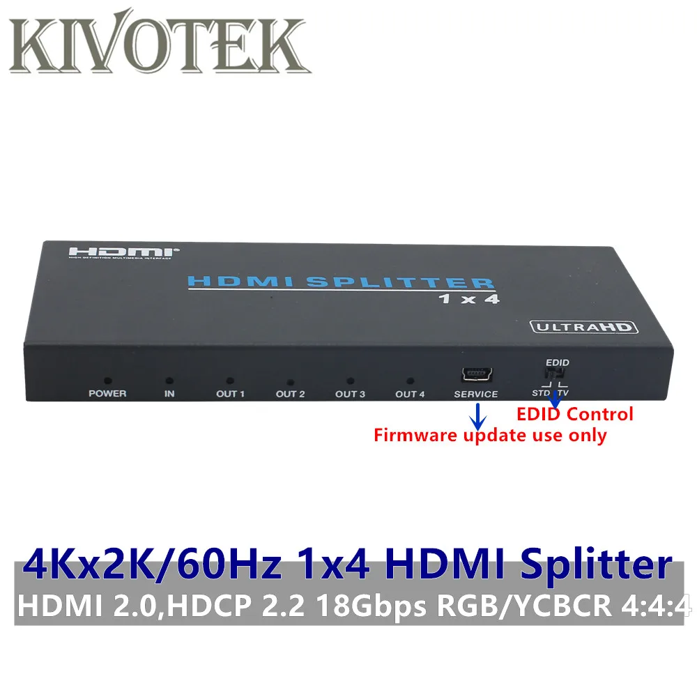 1x4 HDMI2.0b Splitter Adatper Split 4K/60Hz 3D HDR 1080P HDMI to 4 Female Connector EDID Control For DVD PS3 CCTV Free Shipping
1x4 HDMI2.0b Splitter Adatper Split 4K/60Hz 3D HDR 1080P HDMI to 4 Female Connector EDID Control For DVD PS3 CCTV Free Shipping