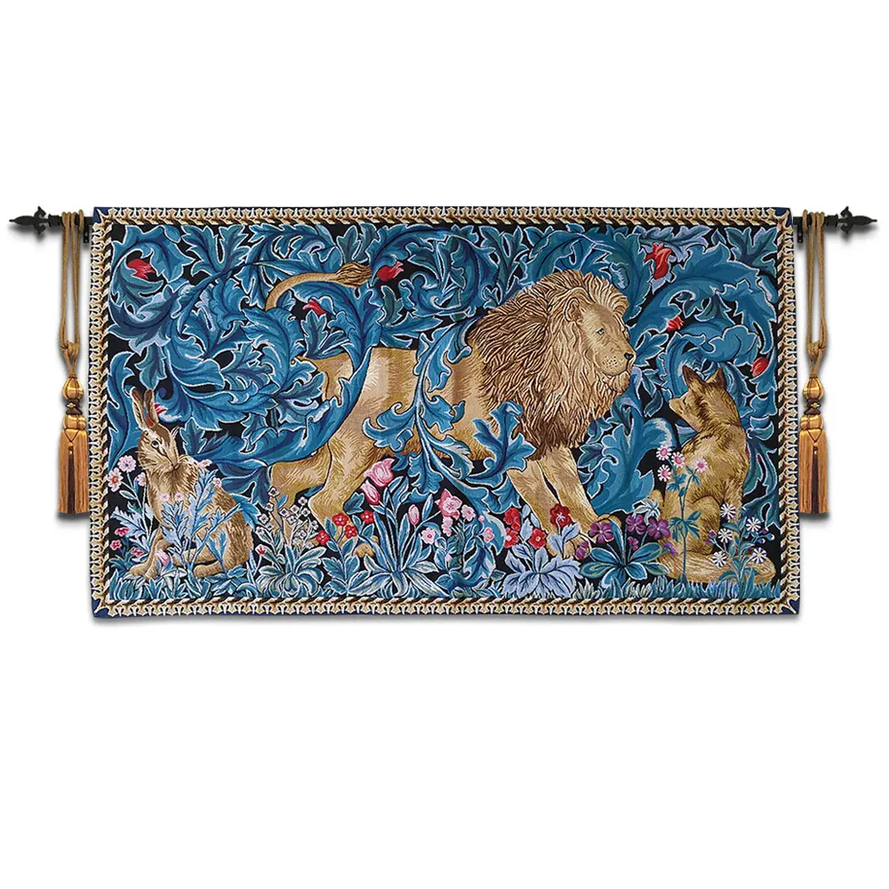 82x140cm William Morris Works Lion King Decorative Wall Tapestry Wall Hanging Belgium Moroccan Decor Cotton Wall Carpet Cloth
82x140cm William Morris Works Lion King Decorative Wall Tapestry Wall Hanging Belgium Moroccan Decor Cotton Wall Carpet Cloth
