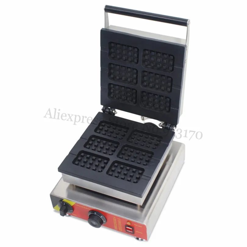 Stainless Steel Rectangle Waffle Baking Machine Lolly Waffle Maker Device Six Pcs Molds/Batch Breakfast Snack Street
Stainless Steel Rectangle Waffle Baking Machine Lolly Waffle Maker Device Six Pcs Molds/Batch Breakfast Snack Street