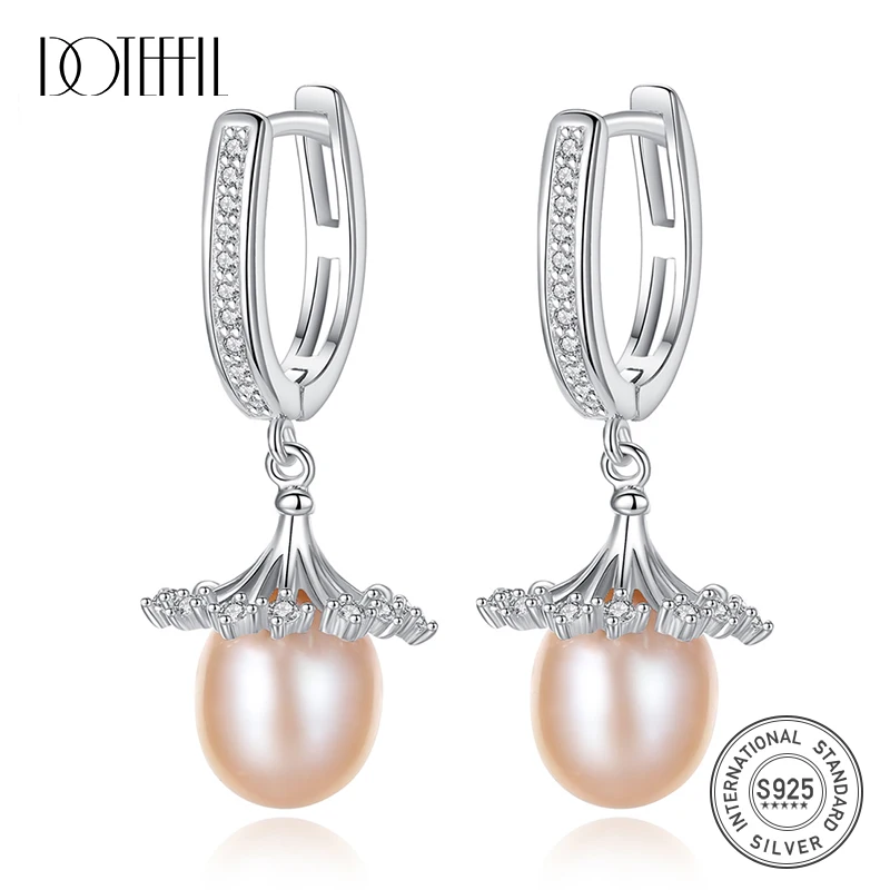 DOTEFFIL 10mm Purple/White/Pink Pearl 925 Sterling Silver AAA Zircon Round Earrings For Women Wedding Engagement Jewelry
DOTEFFIL 10mm Purple/White/Pink Pearl 925 Sterling Silver AAA Zircon Round Earrings For Women Wedding Engagement Jewelry