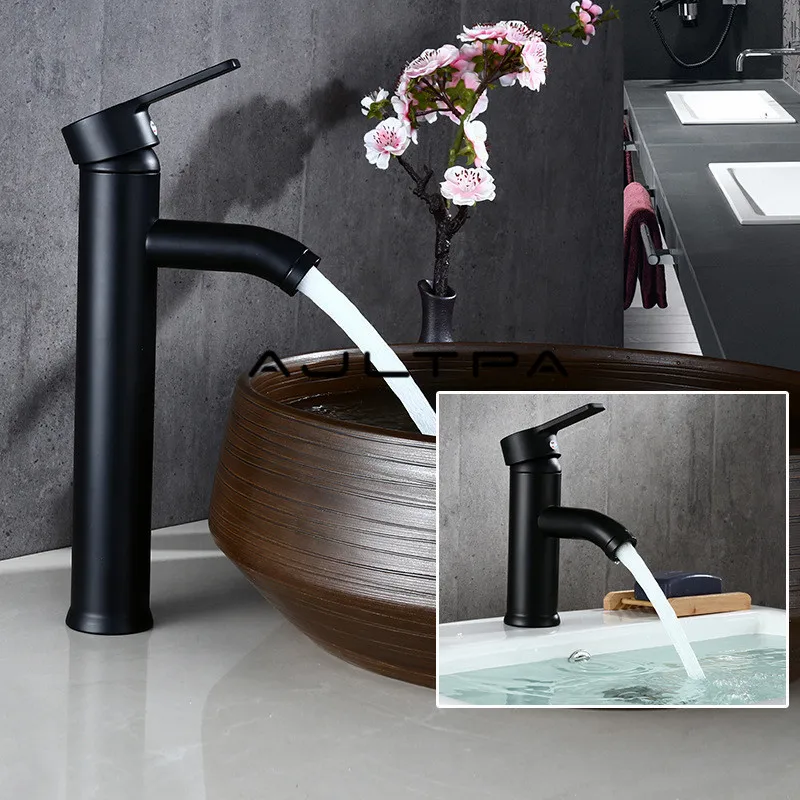 10Pcs Black Color Stainless Steel Bathroom Basin Faucet Single Handle Cold And Hot Water Mixer Taps
10Pcs Black Color Stainless Steel Bathroom Basin Faucet Single Handle Cold And Hot Water Mixer Taps