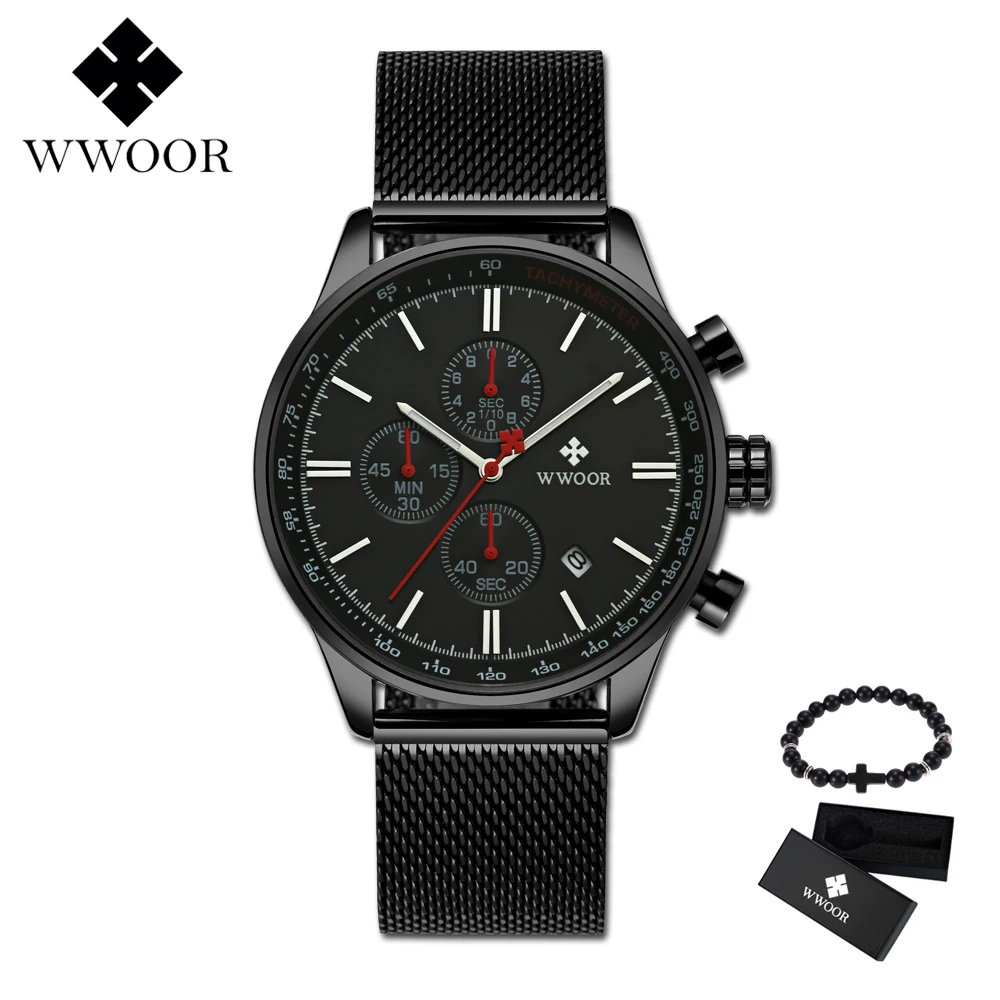 WWOOR Sports Date Mens Watches Brand Luxury Waterproof Casual Watch Men Chronograph Dial Quartz Watch Casual Relogio Masculino
WWOOR Sports Date Mens Watches Brand Luxury Waterproof Casual Watch Men Chronograph Dial Quartz Watch Casual Relogio Masculino