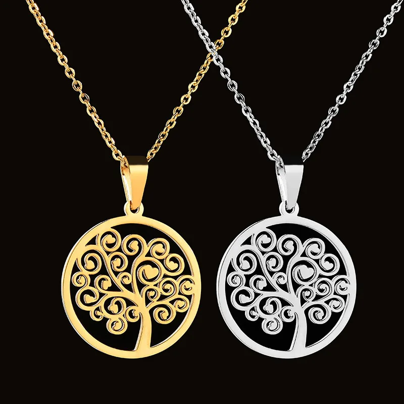 Stainless Steel Tree of Life Round Pendant For Women Girls Fashion Jewelry Party Accessories
Stainless Steel Tree of Life Round Pendant For Women Girls Fashion Jewelry Party Accessories