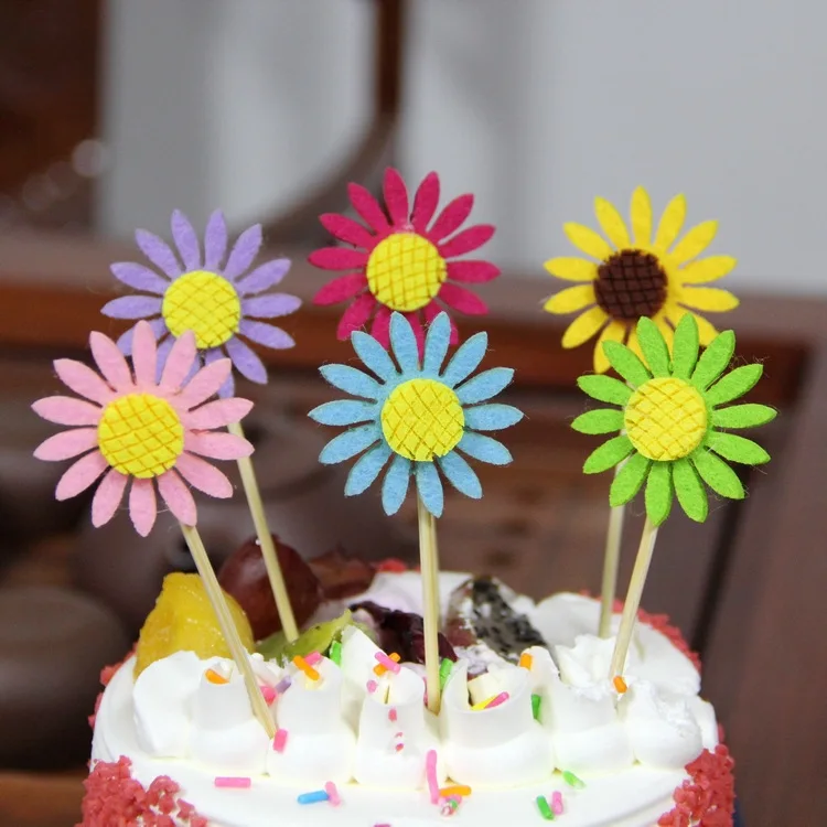 Ynaayu 3pcs/set Sunflower Cake Topper Colorful Flower Wedding Cake Topper Party Decoration Silver Cake Toppers For Party
Ynaayu 3pcs/set Sunflower Cake Topper Colorful Flower Wedding Cake Topper Party Decoration Silver Cake Toppers For Party