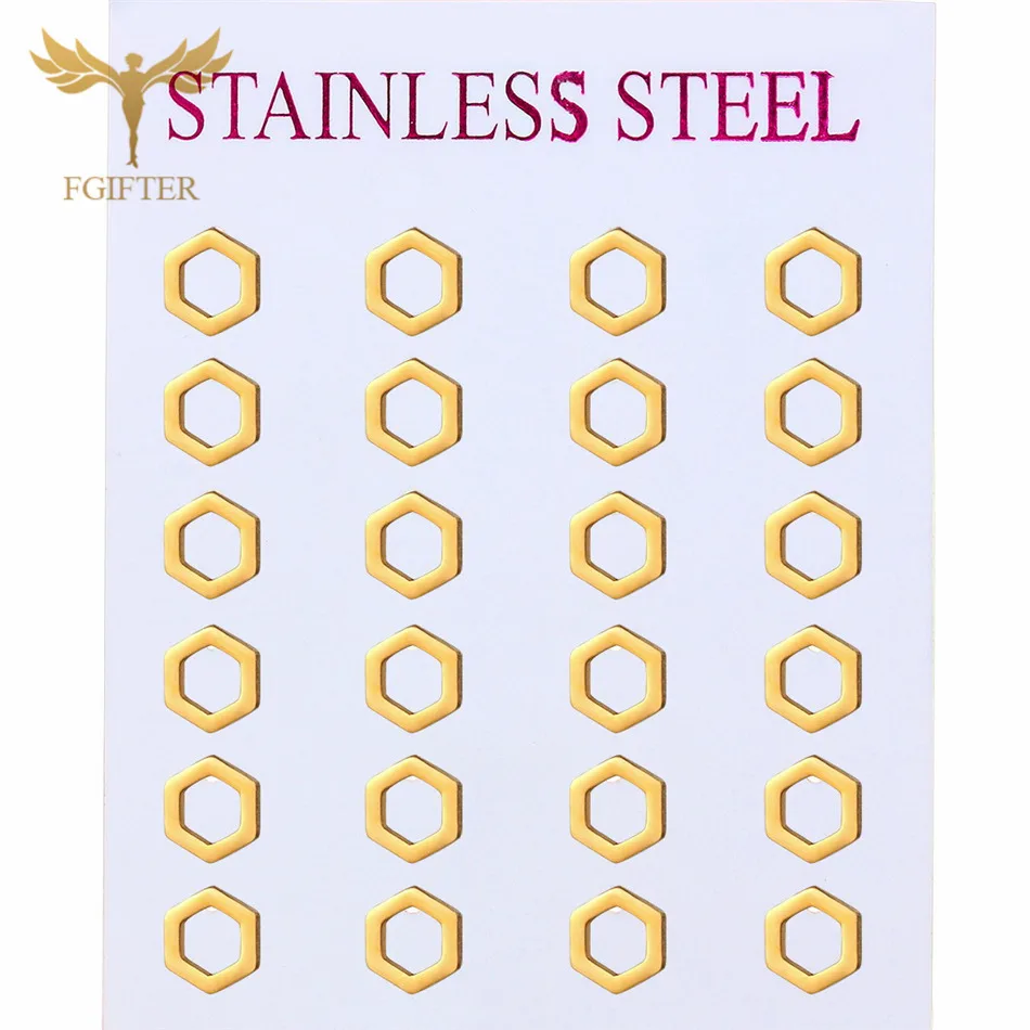 Wholesale Geometric Earrings for Men Women Hollow Line Hive Hexagon Design OL Minimalist Earring Simple Stainless Steel Jewelry
Wholesale Geometric Earrings for Men Women Hollow Line Hive Hexagon Design OL Minimalist Earring Simple Stainless Steel Jewelry
