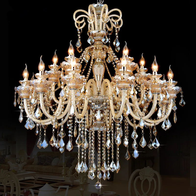 Luxurious Glass with Crystal Chandelier Living Room Hanging Lamp Pendant Dining Bedroom Champagne Restaurant Ceiling Lighting
Luxurious Glass with Crystal Chandelier Living Room Hanging Lamp Pendant Dining Bedroom Champagne Restaurant Ceiling Lighting