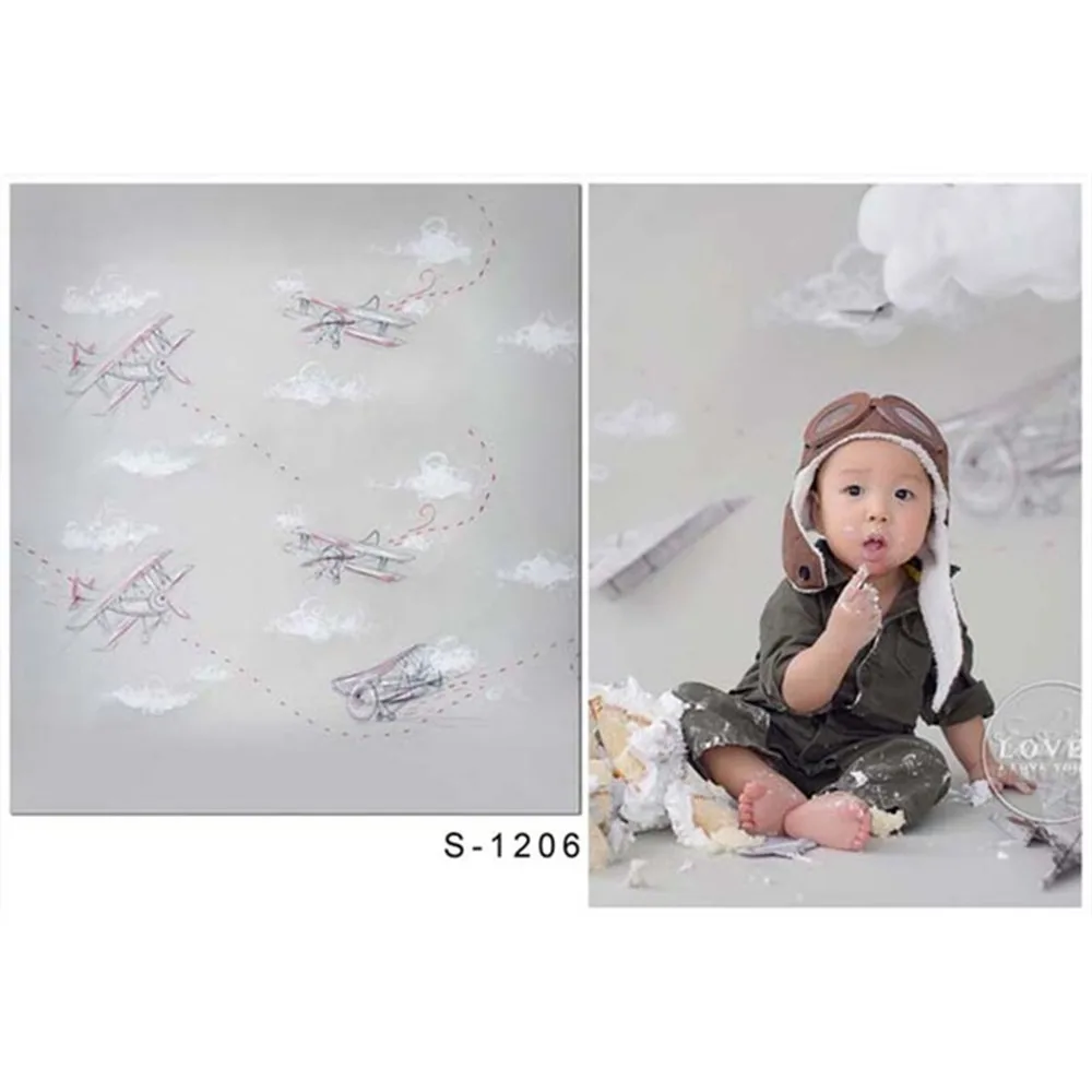 Baby Kids Pilot Boys Birthday Photography Backdrop Vinyl Printed Airplanes White Clouds Children Party Photo Shoot Background
Baby Kids Pilot Boys Birthday Photography Backdrop Vinyl Printed Airplanes White Clouds Children Party Photo Shoot Background