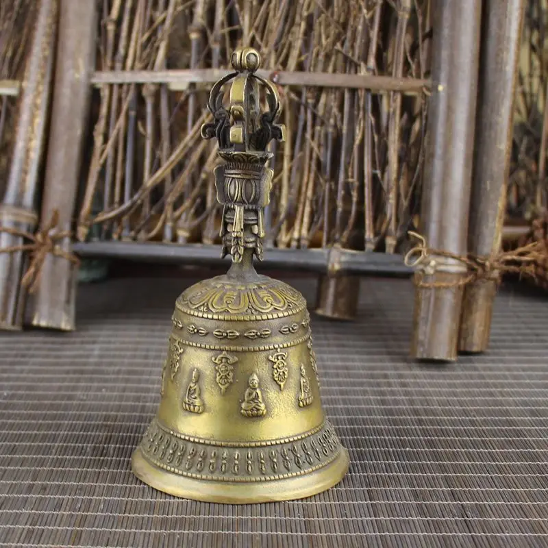 MOEHOMES+Chinese Vintage Brass fengshui Tibetan buddhist statue big bell vintage home decor metal handicraft
MOEHOMES+Chinese Vintage Brass fengshui Tibetan buddhist statue big bell vintage home decor metal handicraft