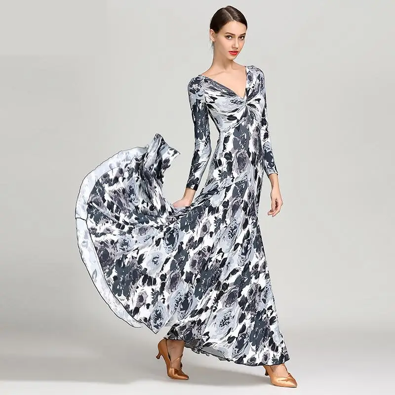 Women Long Sleeve Printing Standard Ballroom Modern Dance Costume Clothes Waltz Tango Standard Ballroom Dancing Dresses Ballroom
Women Long Sleeve Printing Standard Ballroom Modern Dance Costume Clothes Waltz Tango Standard Ballroom Dancing Dresses Ballroom