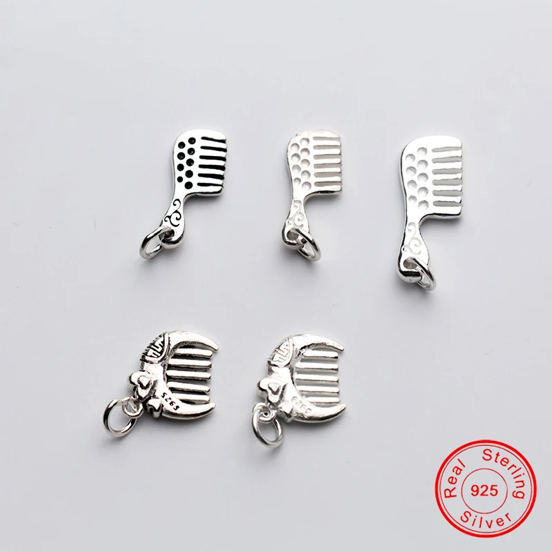 UQBing Stylish Personality Different Size Comb Pendant 925 Sterling Silver Charms DIY Bracelet Jewelry Accessories Findings
UQBing Stylish Personality Different Size Comb Pendant 925 Sterling Silver Charms DIY Bracelet Jewelry Accessories Findings