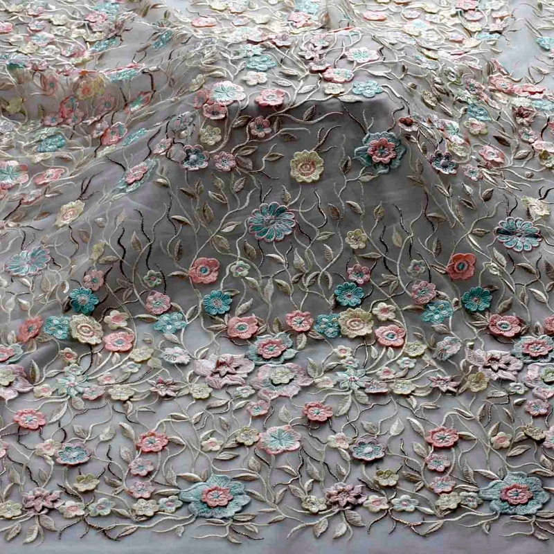 Hot popular 3colors 3D flowers heavy embroidery lace fabric for wedding dress stage clothing evening dress 130cm by yard
Hot popular 3colors 3D flowers heavy embroidery lace fabric for wedding dress stage clothing evening dress 130cm by yard
