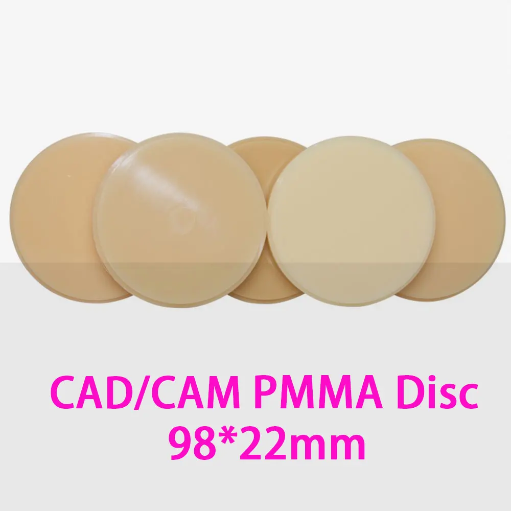 Dental CADCAM 98*22mm Thick PMMA Block Disc for Temporary Crowns and Bridges 5pcs
Dental CADCAM 98*22mm Thick PMMA Block Disc for Temporary Crowns and Bridges 5pcs