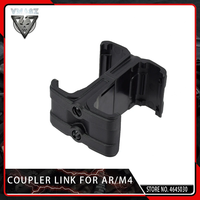 Vyou Тактический Двойной круглый журнал MagLink муфта для 5 56x45 Gen страйкбол AR / M4 зажим