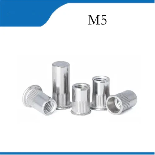 100PCS M5 304 Stainless steel pull rivet nut/flat column grain pull rivet nut/knurled head rivet nuts free shipping
100PCS M5 304 Stainless steel pull rivet nut/flat column grain pull rivet nut/knurled head rivet nuts free shipping