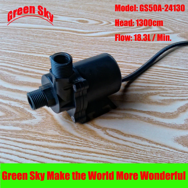18.3L/Min 1300cm Head 24V DC 76.8W Submersible fountain aquarium circulation brushless garden water fountain pump
18.3L/Min 1300cm Head 24V DC 76.8W Submersible fountain aquarium circulation brushless garden water fountain pump