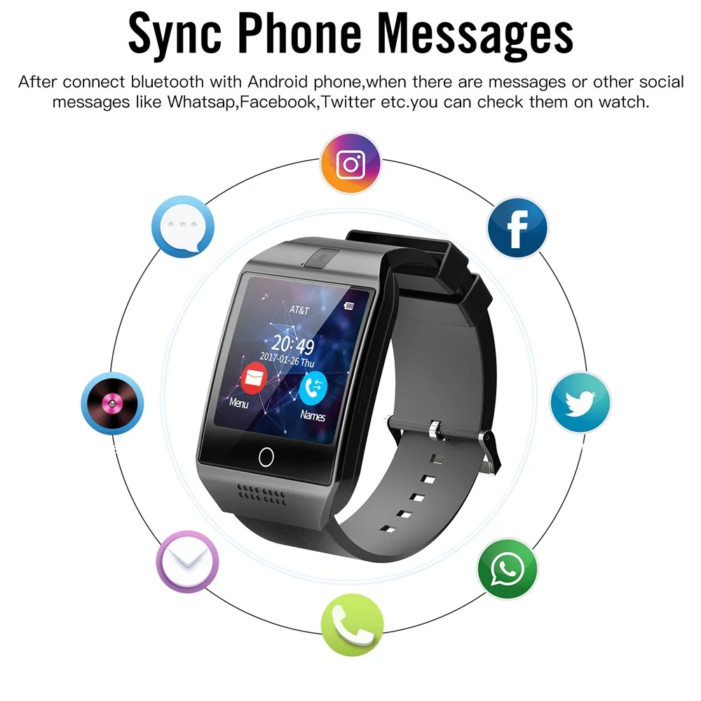 Cawono Q18 Bluetooth Smartwatch Fitness Tracker Smart Watch Passometer for iPhone Xiaomi Huawei Android Smartphone PK DZ09 GT08
Cawono Q18 Bluetooth Smartwatch Fitness Tracker Smart Watch Passometer for iPhone Xiaomi Huawei Android Smartphone PK DZ09 GT08