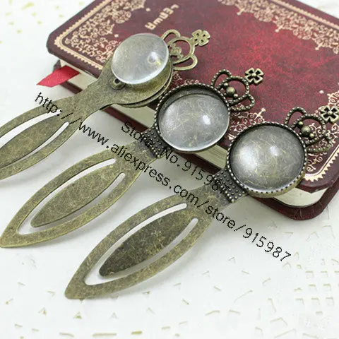6set Antique Bronze Alloy Cameo Flower Steel Bookmarks 23*90mm(Fit 20mm) Round Cabochon Settings + Clear Glass Cabochons 13C1624
6set Antique Bronze Alloy Cameo Flower Steel Bookmarks 23*90mm(Fit 20mm) Round Cabochon Settings + Clear Glass Cabochons 13C1624