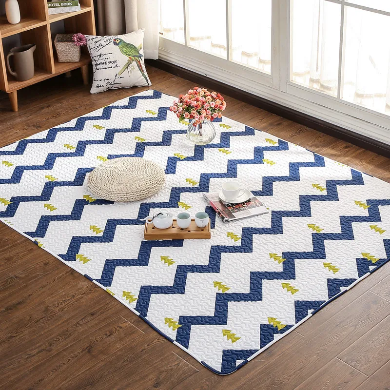 Nordic simple cotton carpet crawling tatami mat bedroom bedside rug anti-slip blanket machine washable Outdoor tent carpet
Nordic simple cotton carpet crawling tatami mat bedroom bedside rug anti-slip blanket machine washable Outdoor tent carpet