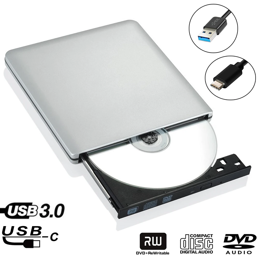 Внешний оптический привод DVD Type C + USB 3 0 комбинированный Blu Ray BD ROM 3D проигрыватель