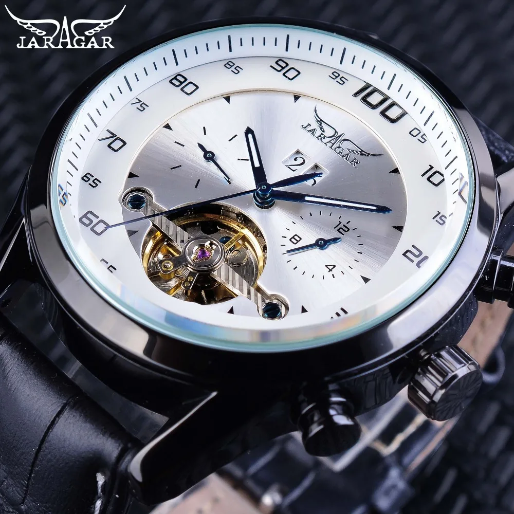 Jaragar Hot Racing Series White Dial Complete Calendar Luminous Hands Mens Automatic Watches Toubillion Design Relojes Masculino
Jaragar Hot Racing Series White Dial Complete Calendar Luminous Hands Mens Automatic Watches Toubillion Design Relojes Masculino
