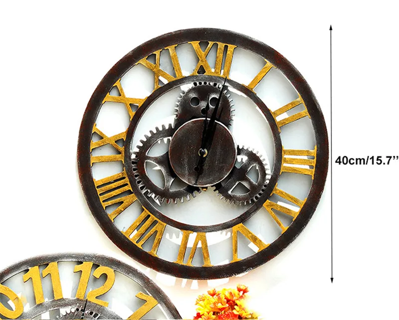 Retro Industrial Style Household Bar Wall Decoration Clock Creative Gear Wooden Hanging Vintage Silent Wall Clock Decorations
Retro Industrial Style Household Bar Wall Decoration Clock Creative Gear Wooden Hanging Vintage Silent Wall Clock Decorations