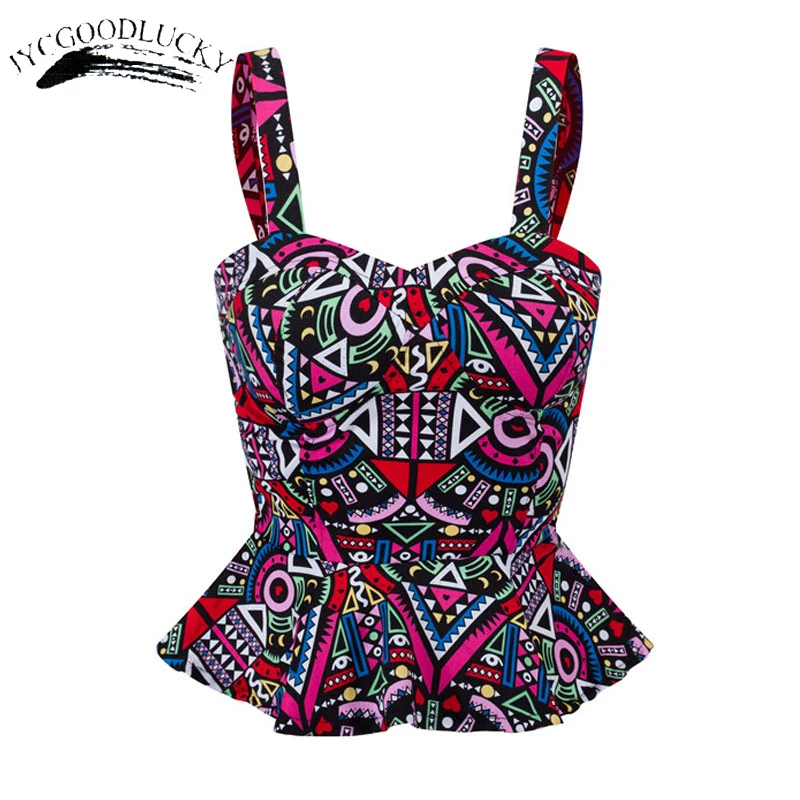 Ruffle Crop Top Bandage 2019 Summer Short Tank Top Print Cute Blusa Slim Camisole Tank Vest Female Cropped Tops Bustier Woman
Ruffle Crop Top Bandage 2019 Summer Short Tank Top Print Cute Blusa Slim Camisole Tank Vest Female Cropped Tops Bustier Woman