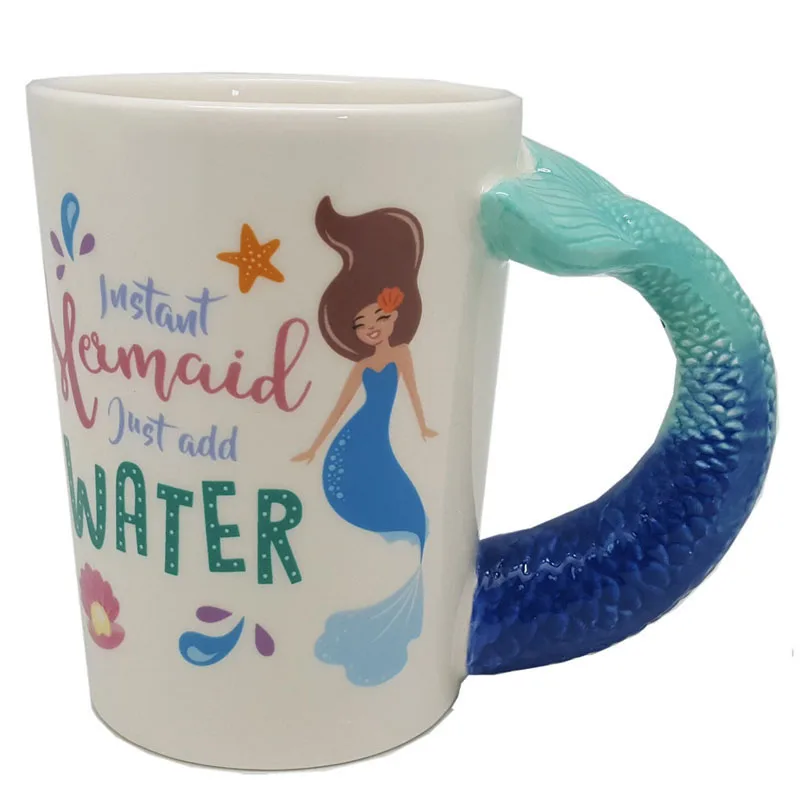 3D Cute Mermaid Ceramic Mug Cartoon Princess Coffee Mugs Travel Cup Fishtail Drinking Cups Teacher Kids Gifts for Girlfriends
3D Cute Mermaid Ceramic Mug Cartoon Princess Coffee Mugs Travel Cup Fishtail Drinking Cups Teacher Kids Gifts for Girlfriends