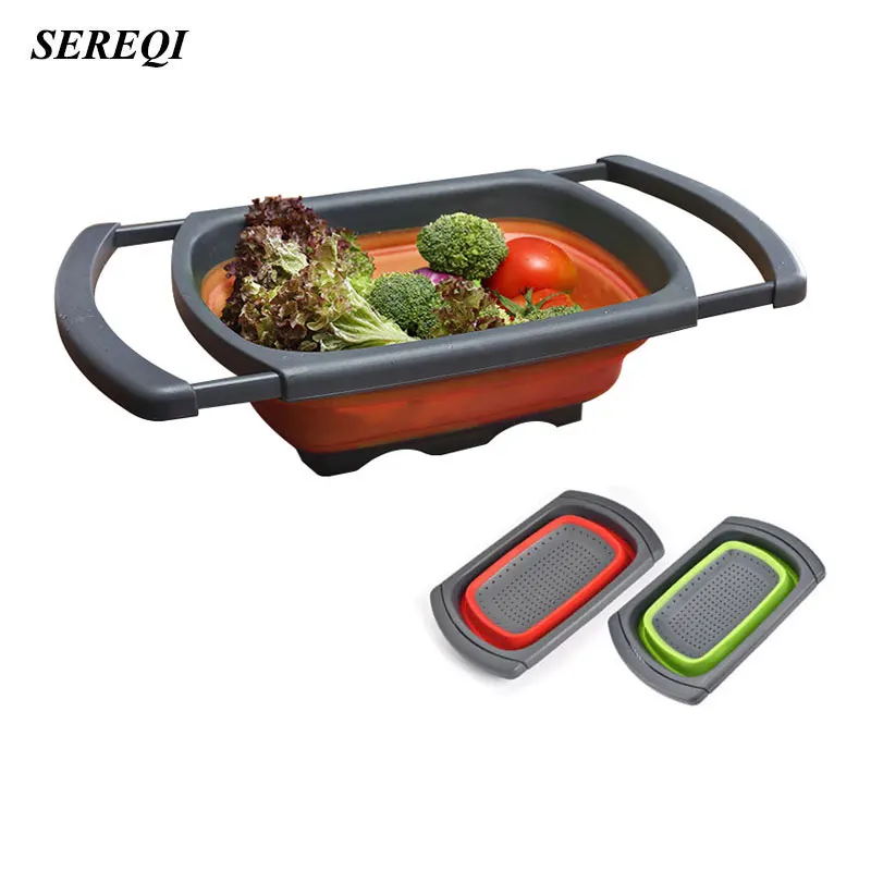 SEREQI Home Kitchen Silicone Folding Retractable Fruit Vegetable Drain Basket Fruit Vegetable Tools Supplies Accessories Supply
SEREQI Home Kitchen Silicone Folding Retractable Fruit Vegetable Drain Basket Fruit Vegetable Tools Supplies Accessories Supply