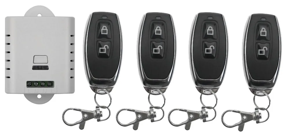 85V 110V 120V 220V 250V 1CH 10A RF Wireless Remote Control Switch teleswitch With 4pcs metal Transmitansmitter For Learning code
85V 110V 120V 220V 250V 1CH 10A RF Wireless Remote Control Switch teleswitch With 4pcs metal Transmitansmitter For Learning code