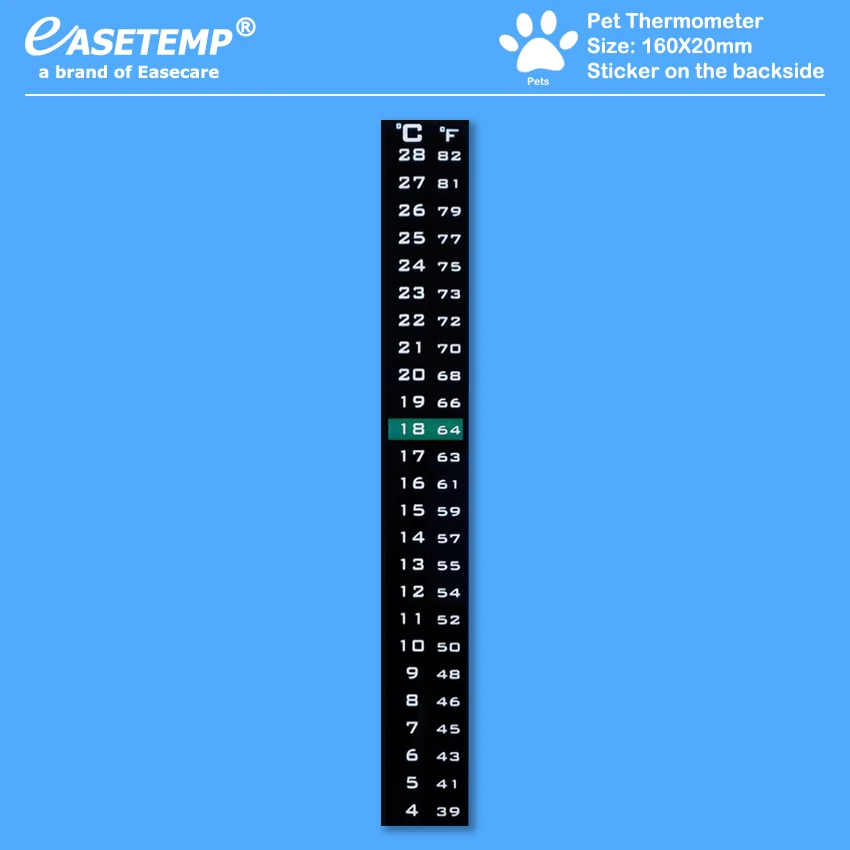 Hot Sales Pet Thermometer for Dogs, Cats, Birds, Reptiles and Amphibians, 4-28 degree, 1,000pcs/lot, Free Shipping by DHL
Hot Sales Pet Thermometer for Dogs, Cats, Birds, Reptiles and Amphibians, 4-28 degree, 1,000pcs/lot, Free Shipping by DHL