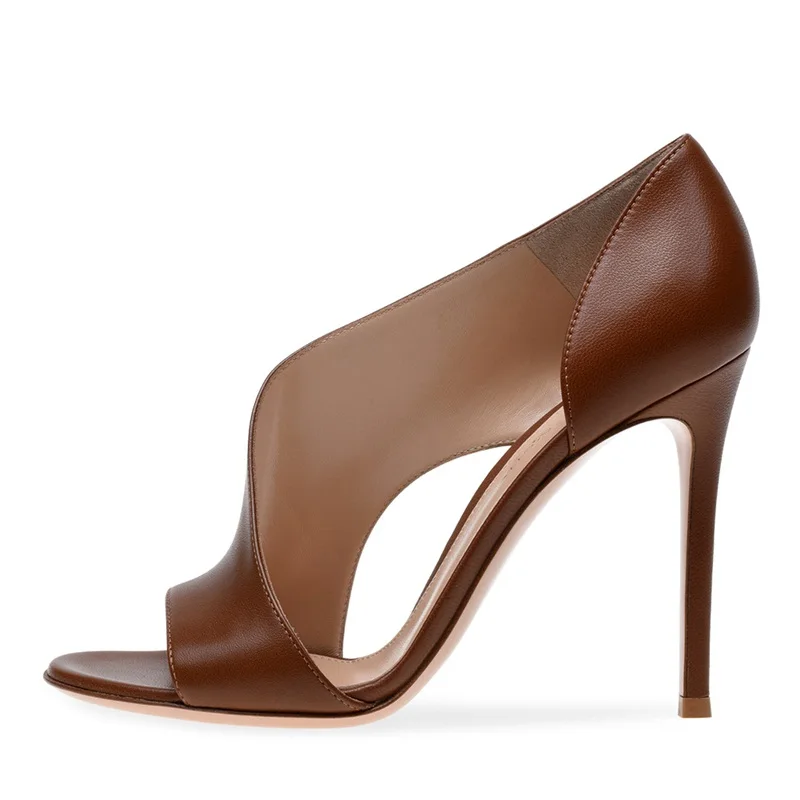 Cut Out High Heels Sandals Shoes Woman Hollow Out Sexy Ladies Brown Black Peep Toe Pumps Slip On Shallow Party Dress Shoes
Cut Out High Heels Sandals Shoes Woman Hollow Out Sexy Ladies Brown Black Peep Toe Pumps Slip On Shallow Party Dress Shoes