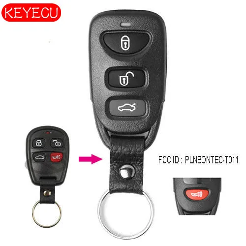 Keyecu Replacement Remote Key 3+1 Button Fob for Kia Spectra Optima 2003-2006 FCC: PLNBONTEC-T011
Keyecu Replacement Remote Key 3+1 Button Fob for Kia Spectra Optima 2003-2006 FCC: PLNBONTEC-T011