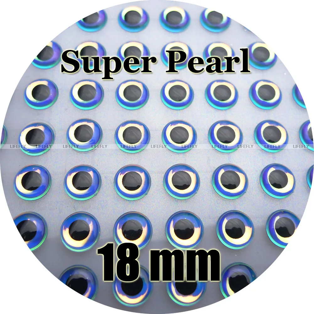 18mm 3D Super Pearl / 120pcs 3D Holographic Fish Eyes, Fly Tying, Jig, Lure Making
18mm 3D Super Pearl / 120pcs 3D Holographic Fish Eyes, Fly Tying, Jig, Lure Making