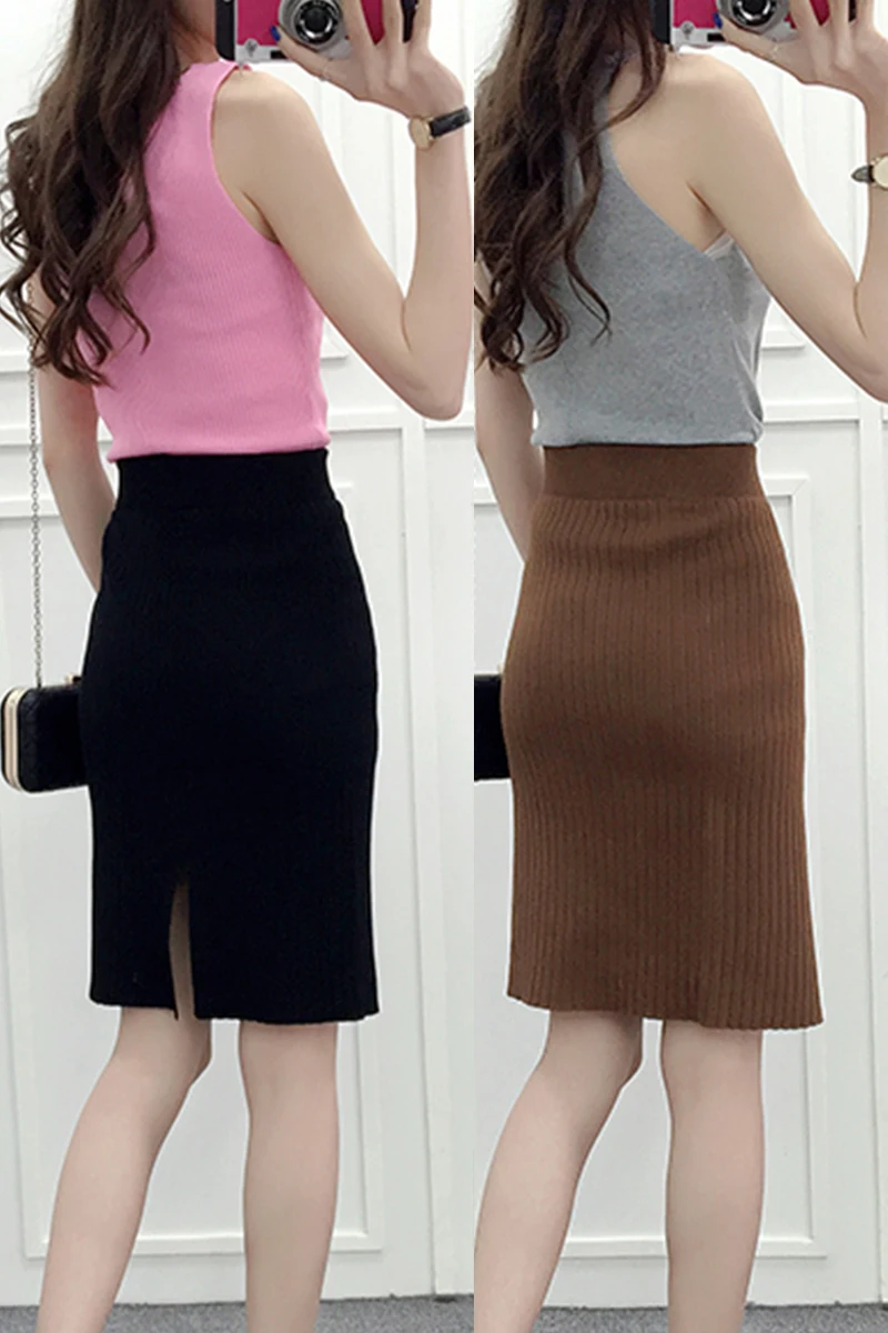 European and American women's fashion spring and autumn knit skirt hip split fork step skirt A word skirt wool high waist skirt
European and American women's fashion spring and autumn knit skirt hip split fork step skirt A word skirt wool high waist skirt
