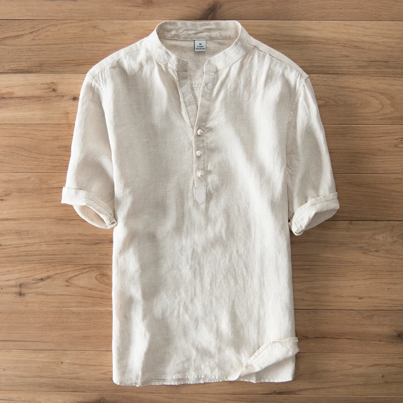 Summer 2018 New Mens Blue Beige White Short Sleeve 3XL Buttons Linen Blouse Shirt , Casual Shirts Blouses For Men
Summer 2018 New Mens Blue Beige White Short Sleeve 3XL Buttons Linen Blouse Shirt , Casual Shirts Blouses For Men