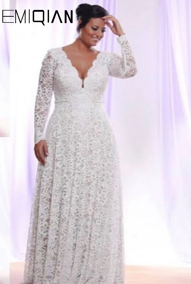 Amazing Muslim Full Lace Wedding Dresses Sheer Long Sleeves Bridal Gowns V Neck Vestidos vestido de noiva
Amazing Muslim Full Lace Wedding Dresses Sheer Long Sleeves Bridal Gowns V Neck Vestidos vestido de noiva