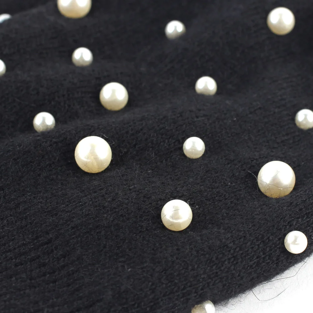 Geebro Winter Women's Beanie Hat Cashmere Knitted Pearl Slouchy Beanie for Female Women Black Double Layer Balavaca Skullies Hat
Geebro Winter Women's Beanie Hat Cashmere Knitted Pearl Slouchy Beanie for Female Women Black Double Layer Balavaca Skullies Hat