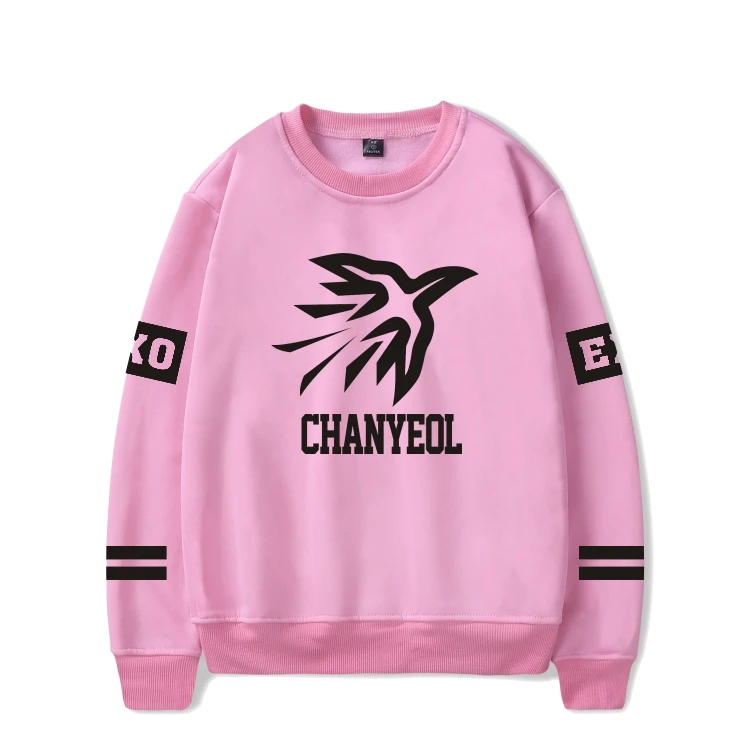 Женская толстовка с капюшоном розовый/красный цвет|exo sweatshirt|sweatshirts withhoodies women |