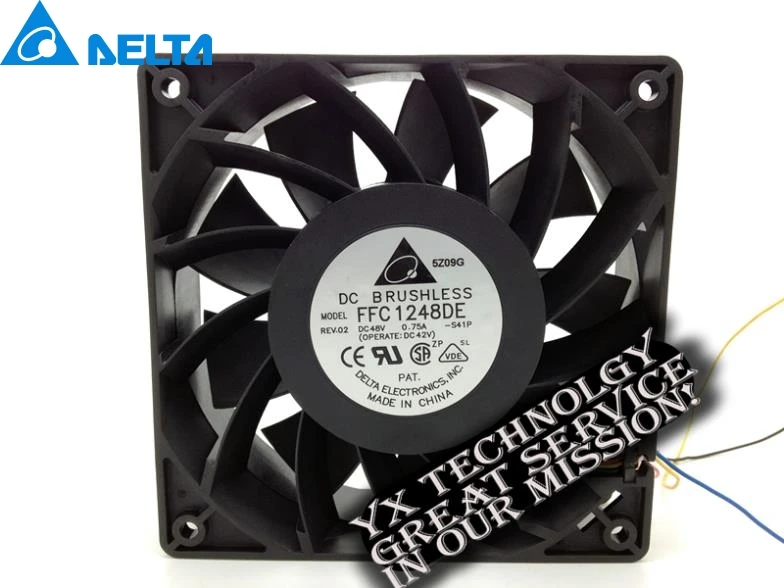 Новый ветровой вентилятор Delta 12038 12 см 120 мм 48 в 120 А FFC1248DE, охлаждающий вентилятор 120*38 мм
Новый ветровой вентилятор Delta 12038 12 см 120 мм 48 в 120 А FFC1248DE, охлаждающий вентилятор 120*38 мм