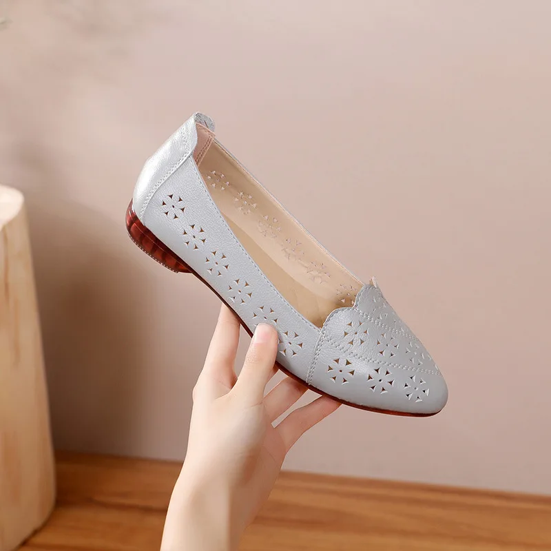 GKTINOO Breathable Genuine Leather Summer Shoes Woman 2021 Flat Heel Hollow Out Flats Slip On Shoes For Women Soft
GKTINOO Breathable Genuine Leather Summer Shoes Woman 2021 Flat Heel Hollow Out Flats Slip On Shoes For Women Soft