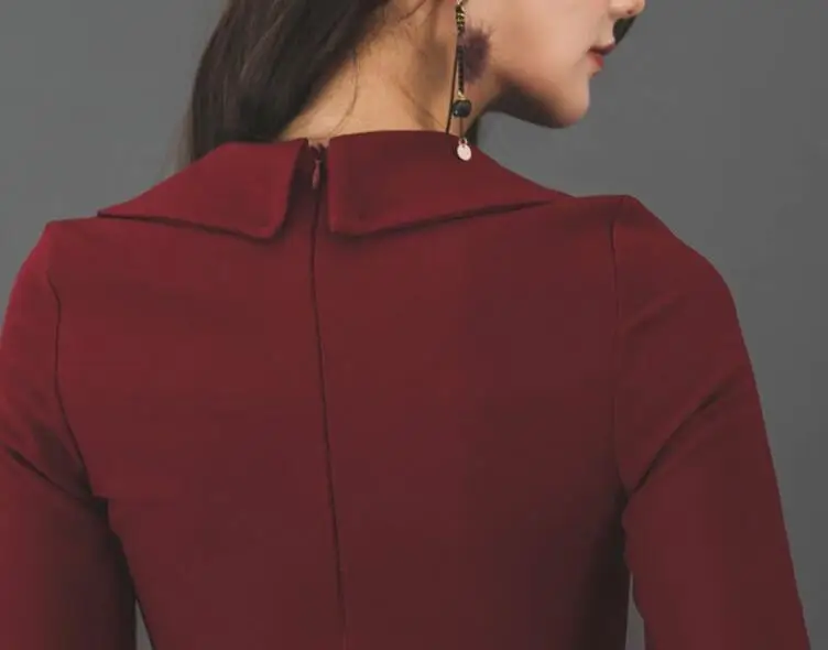 2018 Autumn Women Sexy Dress Fashion Stitching color Bow slim waist Long Sleeve Party elegant Pencil Dresses w292
2018 Autumn Women Sexy Dress Fashion Stitching color Bow slim waist Long Sleeve Party elegant Pencil Dresses w292